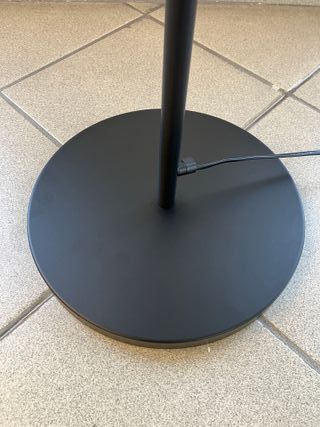 Lampada terra metallo vetri sfera bianco