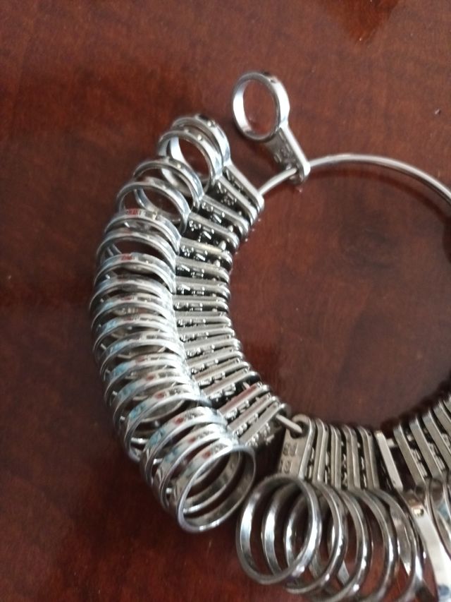 Medidor de dedos de joyeria