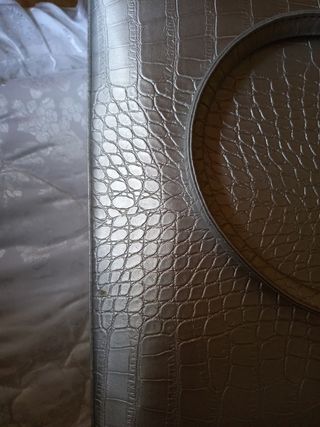 Borsa argentata con manici