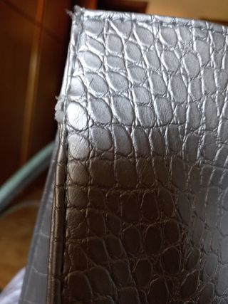 Borsa argentata con manici