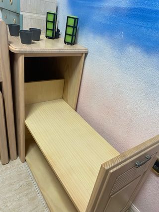 Cama Nido 2 cajoneras y mueble auxiliar+colchones