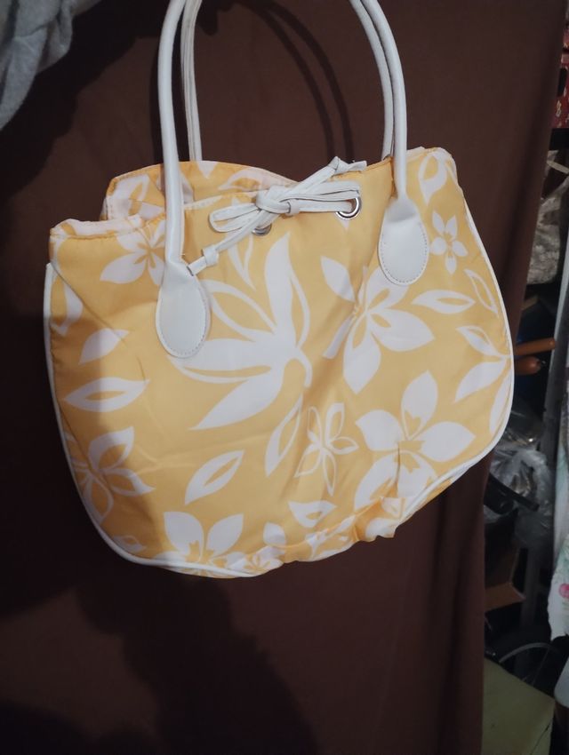 Borsa mare in tessuto tela nuova