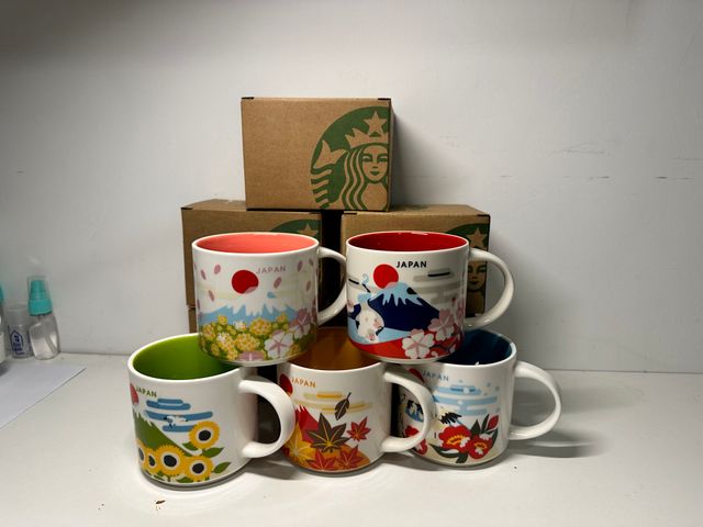 Pack de 5 tazas de Starbucks "You are here" Japon