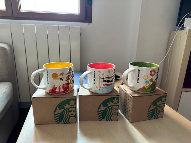 Pack de 3 tazas de Starbucks "You are here" Japon