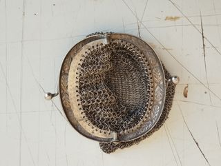 Borsellino porta-monete in argento francese 1838