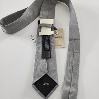 Corbata mango gris