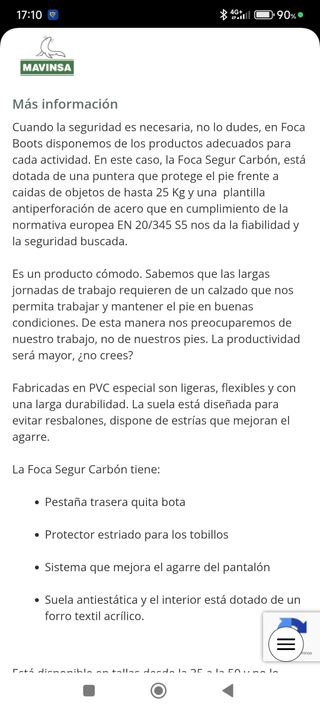 Botas de seguridad