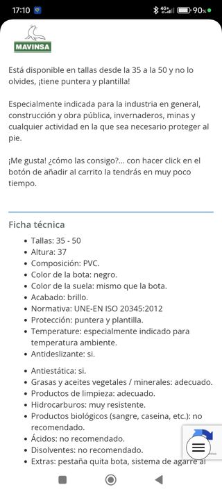 Botas de seguridad