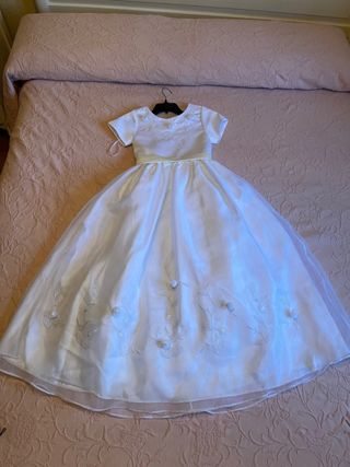 Vestido de comunión con canacan