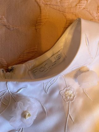 Vestido de comunión con canacan