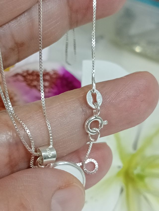 Cadena con ojo Shiva plata de ley 925