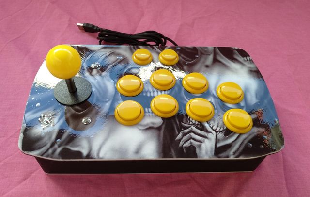 Mando arcade (vinilo esqueletos)