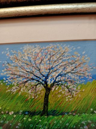 2 quadri , acquerello e olio