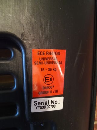 Silla coche nueva