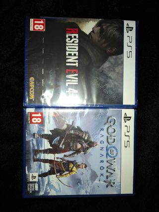 Resident Evil 4 y God of War Ragnarok PS5
