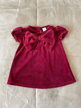 Elegante vestitino boredaux autunnale neonata