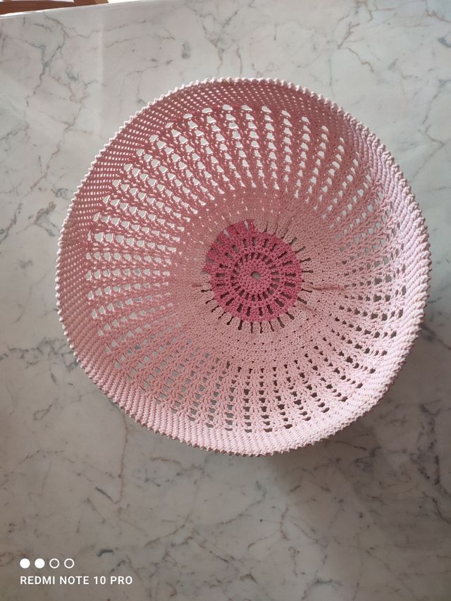 Cestino cotone ad uncinetto