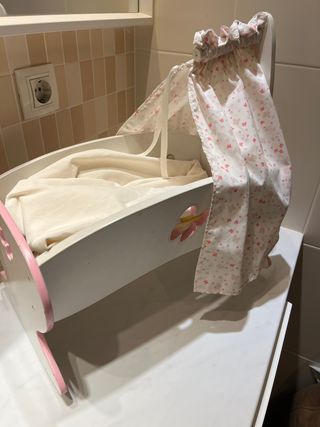 Cuna muñecas de madera