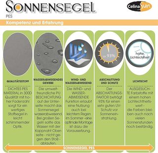 Toldo vela de jardín