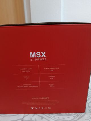 Altavoces mars gaming msx 2.1 amplificados