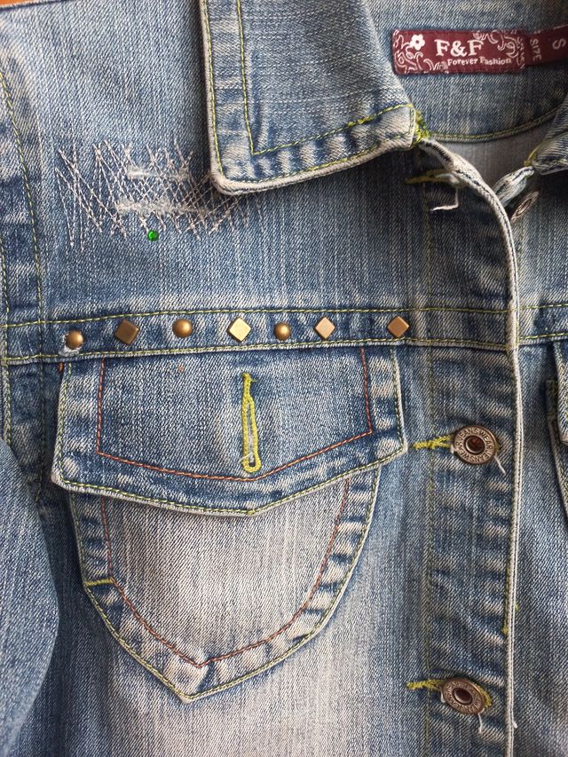 Giubbotto in jeans elasticizzato