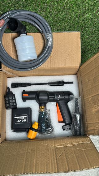 pistola hidrolimpiadora alta presión a batería