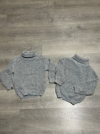 Jersey cuello alto “tipo lana” niño