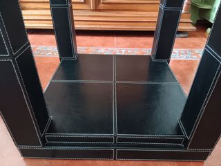 Mesa auxiliar piel auténtica 