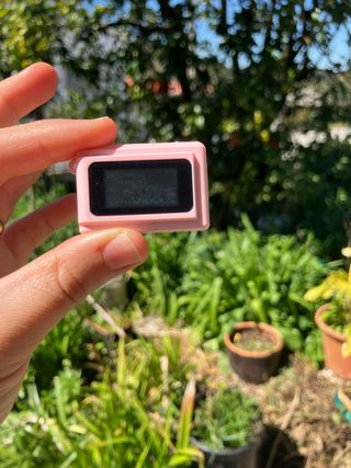 Mini câmara de vídeo e fotografia linda