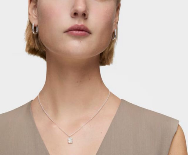 Tous Collar de plata y nácar facetado TOUS