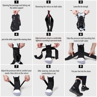 Tobillera con laterales estabilizadores laterales.