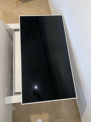 Mesa de centro de comedor madera blanca