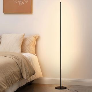 Lampara de Pie LED Regulable 3000k 147cm negra