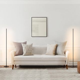 Lampara de Pie LED Regulable 3000k 147cm negra