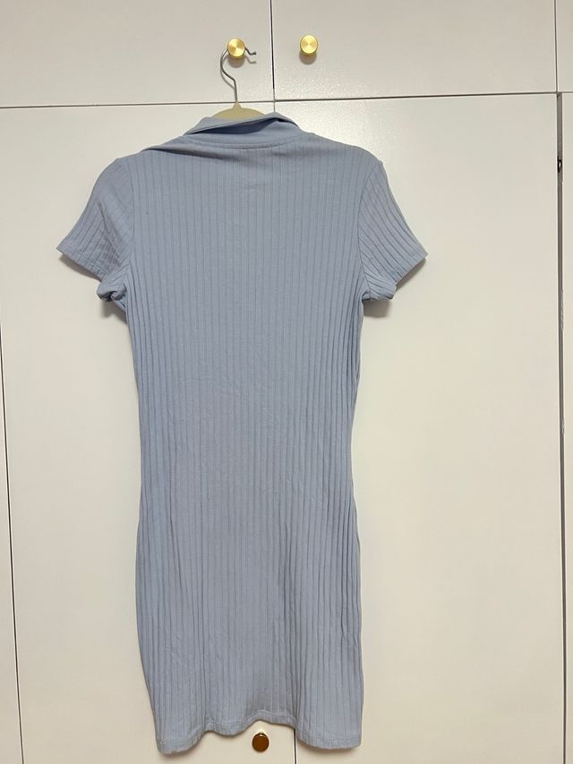 Abito slim fit blu pastello diviso HM