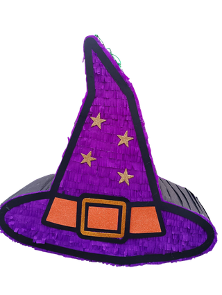 PIÑATA DE SOMBRERO DE BRUJA HALLOWEEN 50CM