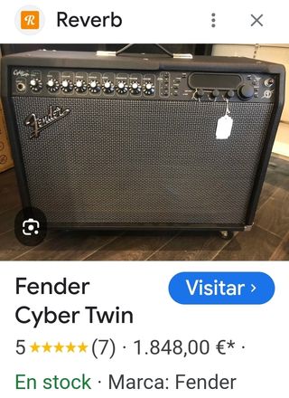 Amplificador Fender Cyber twin 130w+Cyber foot