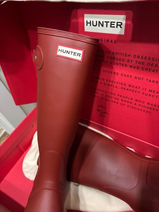 Botas Hunter rojas 38