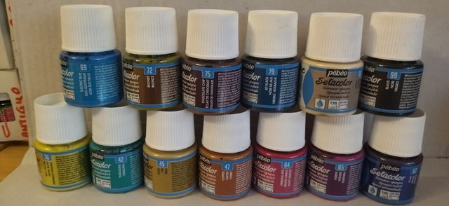 Liquidación: Lote 13 opacos Moire de Pebeo