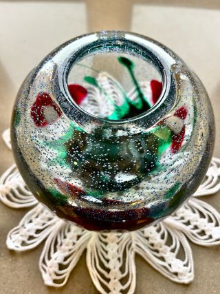 Jarron. Jarrón de cristal . Art Glass