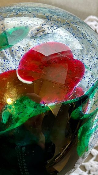 Jarron. Jarrón de cristal . Art Glass