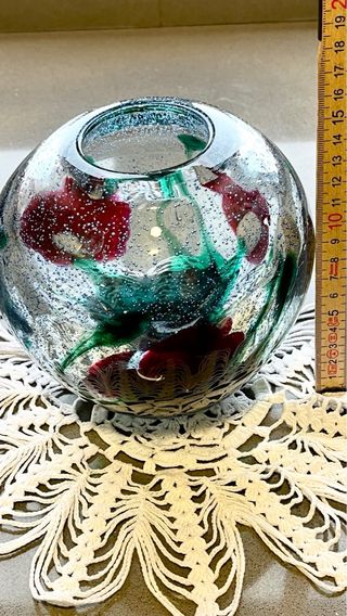 Jarron. Jarrón de cristal . Art Glass