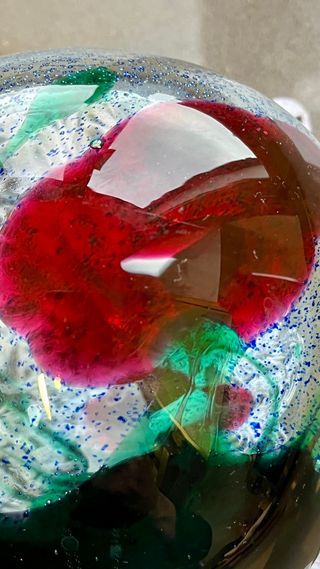 Jarron. Jarrón de cristal . Art Glass