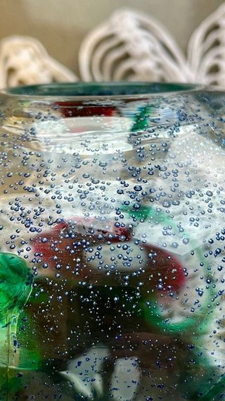 Jarron. Jarrón de cristal . Art Glass