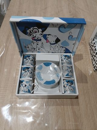 Juego tazas café dalmata