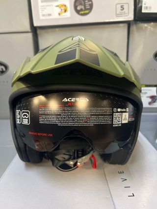 Casco moto XL trial jet Acerbis 