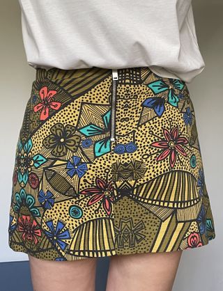 Minifalda "Zara Trafaluc"T/36 mostaza