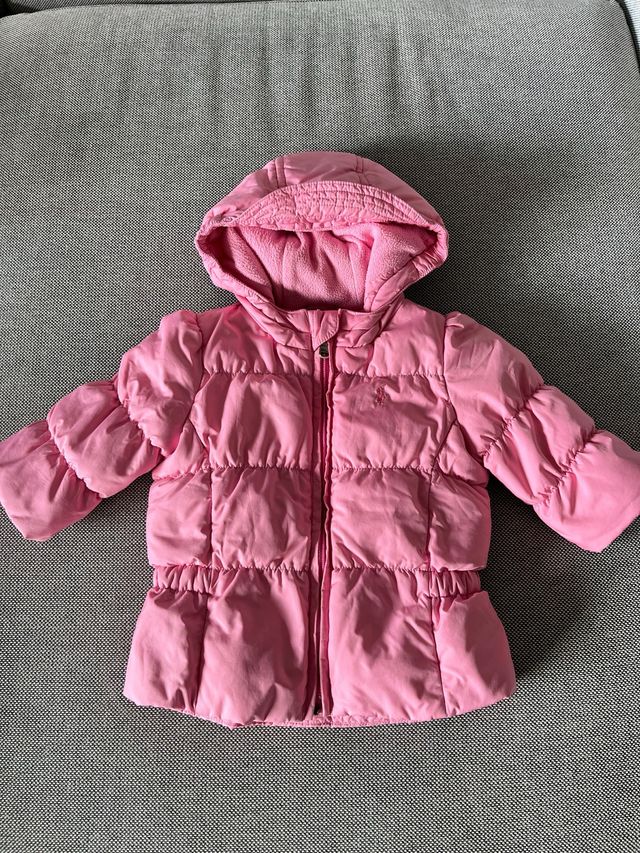 Casaco de bebé rosa Ralph Lauren