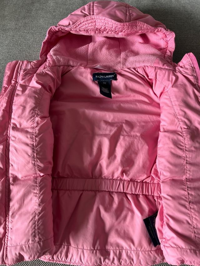 Casaco de bebé rosa Ralph Lauren