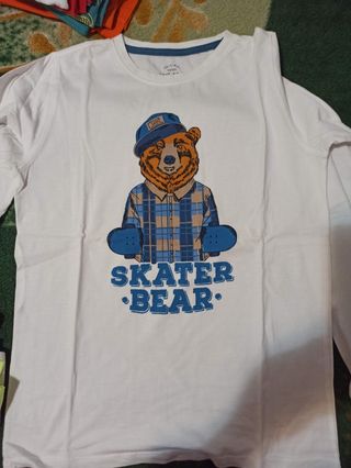 Lote 8 camisetas manga larga Zara